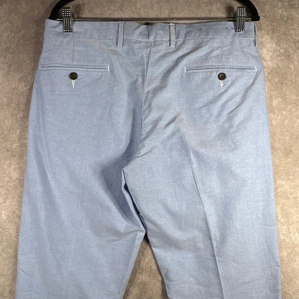 J.Crew Dress Pants Mens 31x30 Blue Bowery Slim Fit Oxford‎ Cotton Chinos Preppy